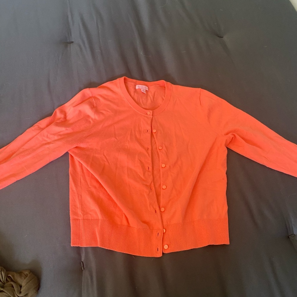 Lily Pulitzer salmon cardi